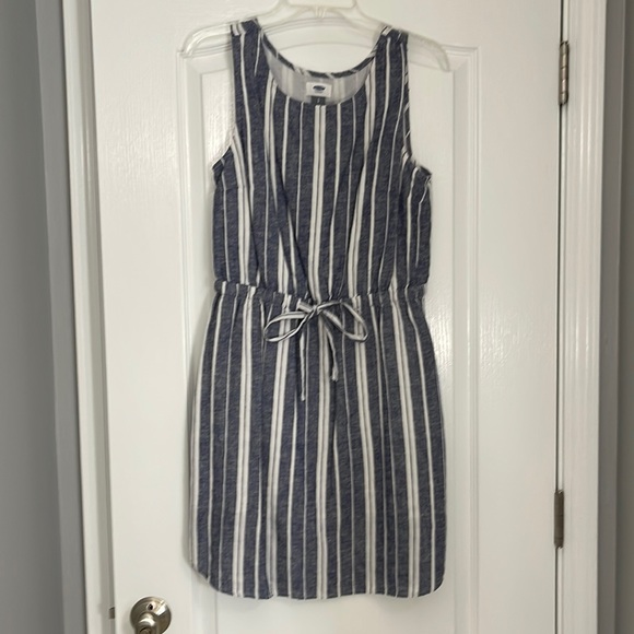 Old Navy Striped Linen Dress Size S - Picture 1 of 8